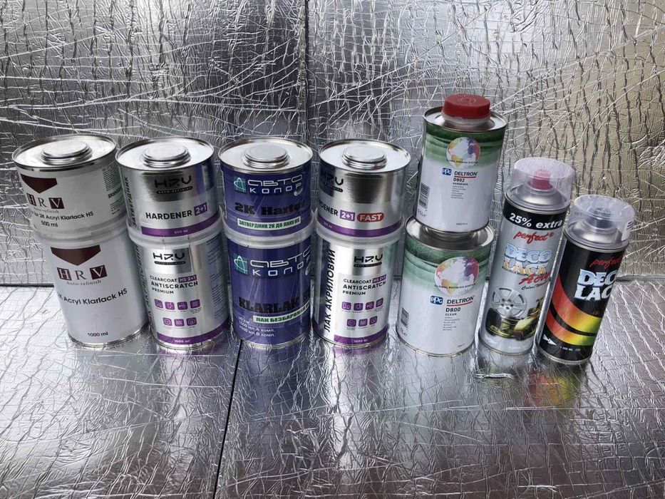 Лак автомобильный HRV -971/лак HRV Fast -971/лак 400мл -127/500мл -169