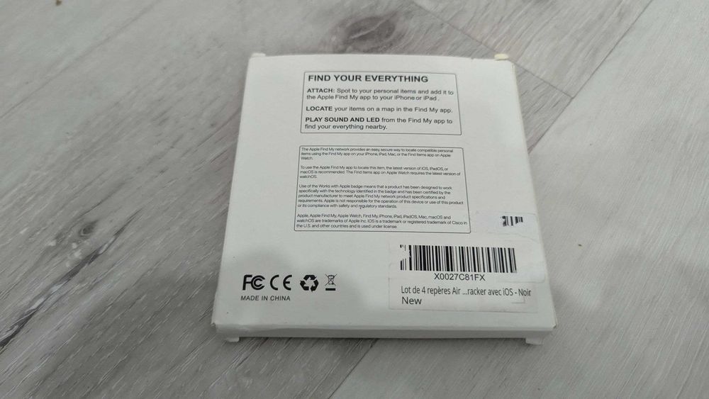 Розумна мітка N Tag 4шт для Find My Apple локатор речей AirTag трекер
