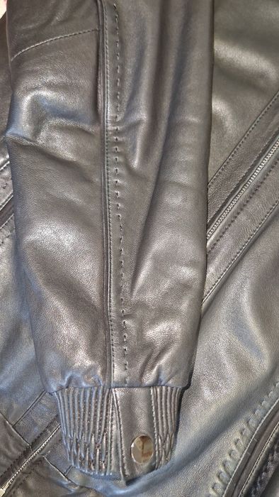 Куртка чоловіча шкіряна зимова