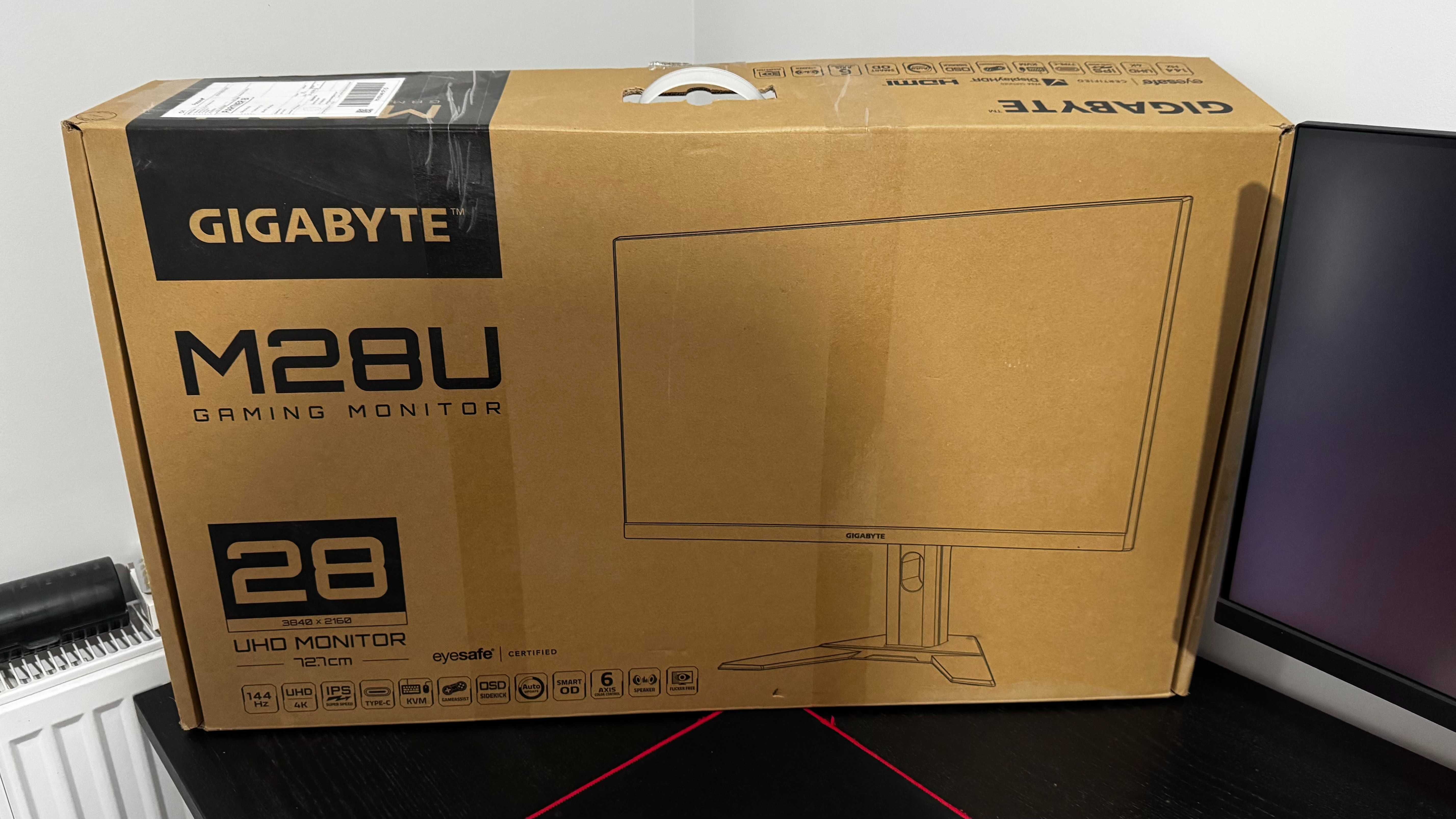 Monitor Gigabyte M28U – 4K 144Hz KVM, gwarancja do 02.2026