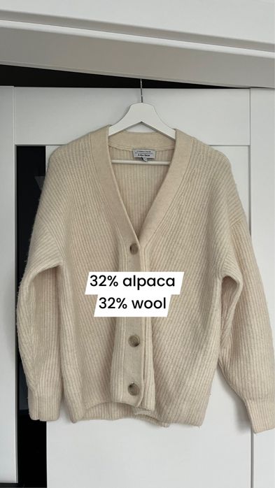 &other stories kardigan alpaka wełna