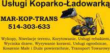Usługi Koparko-ładowarka, Minikoparka, Wywrotka, Wywóz, Ziemia