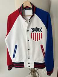 Bluza Polo Ralph Lauren Shield Baseball Varsity USA Olympics r. S/M