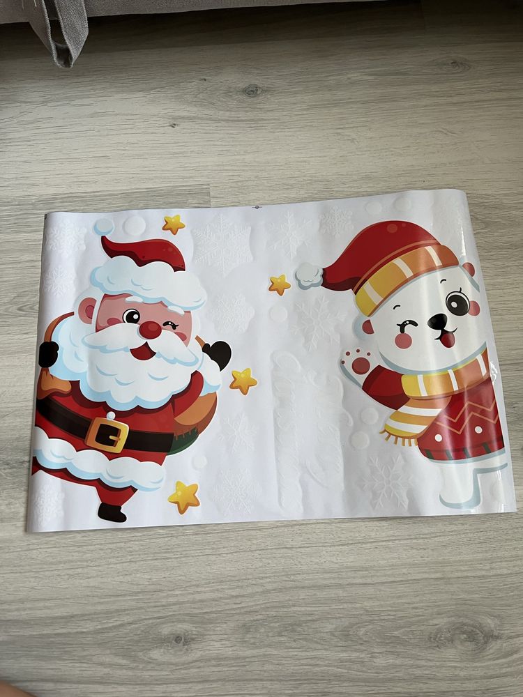 Naklejki świąteczne na okno, 2szt.