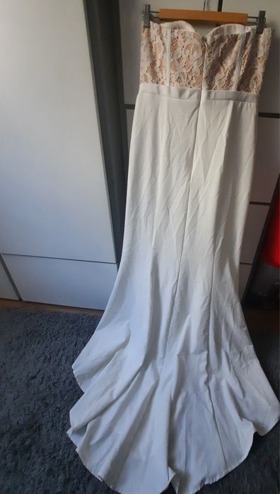 Suknia balowa ślubna bez ramion Jarlo Simren r. 44