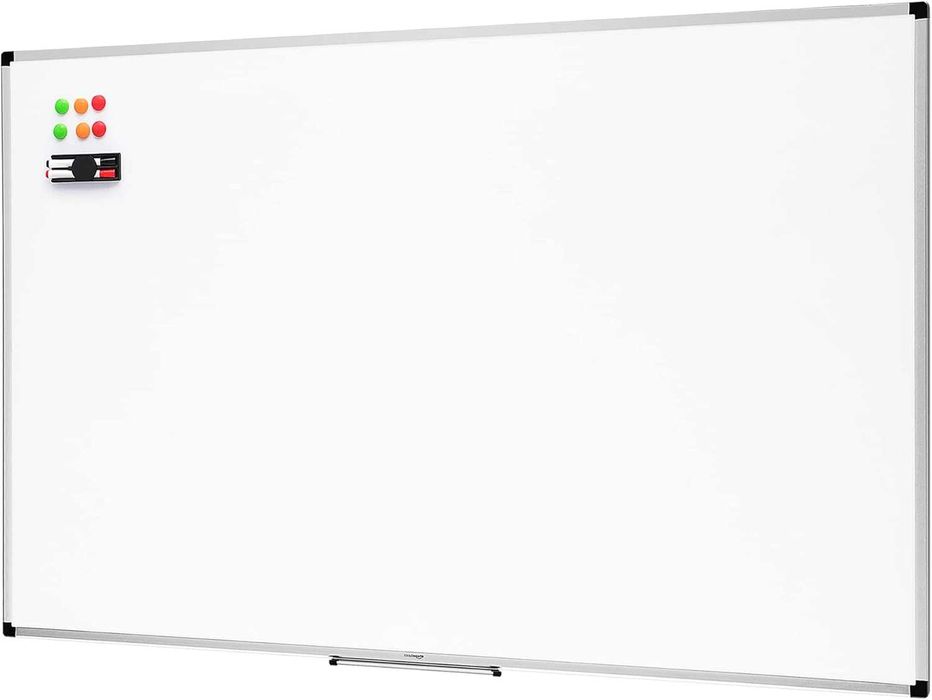 Amazon Basics Magnetyczna tablica suchościeralna alu ramka 90 x 60 cm