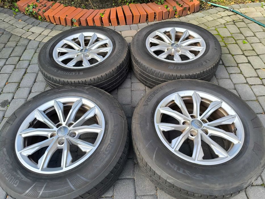 Audi Aluminiowe 17 koła 5x112 235/65 Michelin Oryginalne 80A 601 VW Sk