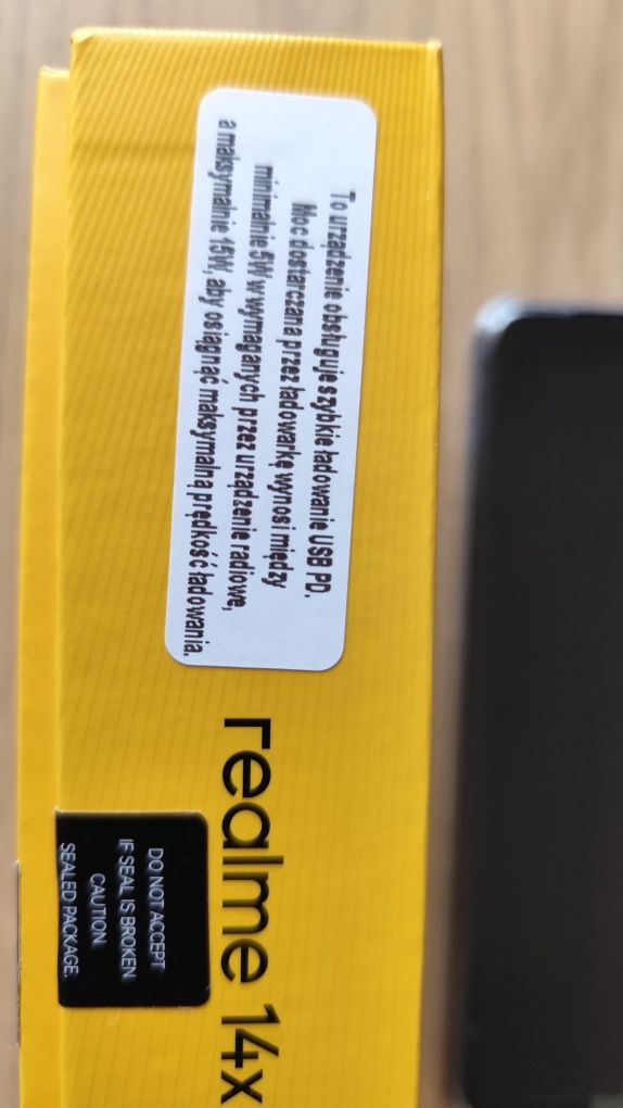 Realme 14x 5g nowy + szybka ładowarka