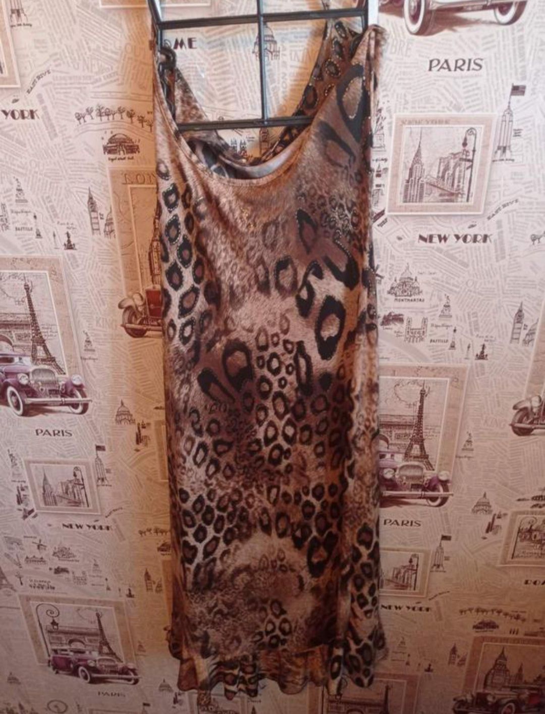 Продам леопардовый ,тигровый сарафан платье