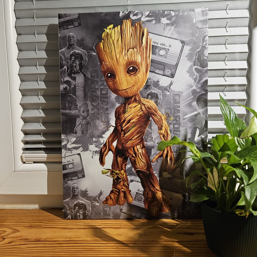 Displate Marvel Groot Guardians of the galaxy strażnicy galaktyki