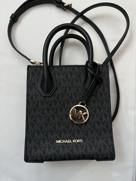 Сумка крос-боді жіноча Michael Kors Mercer Extra-Small Logo чорна