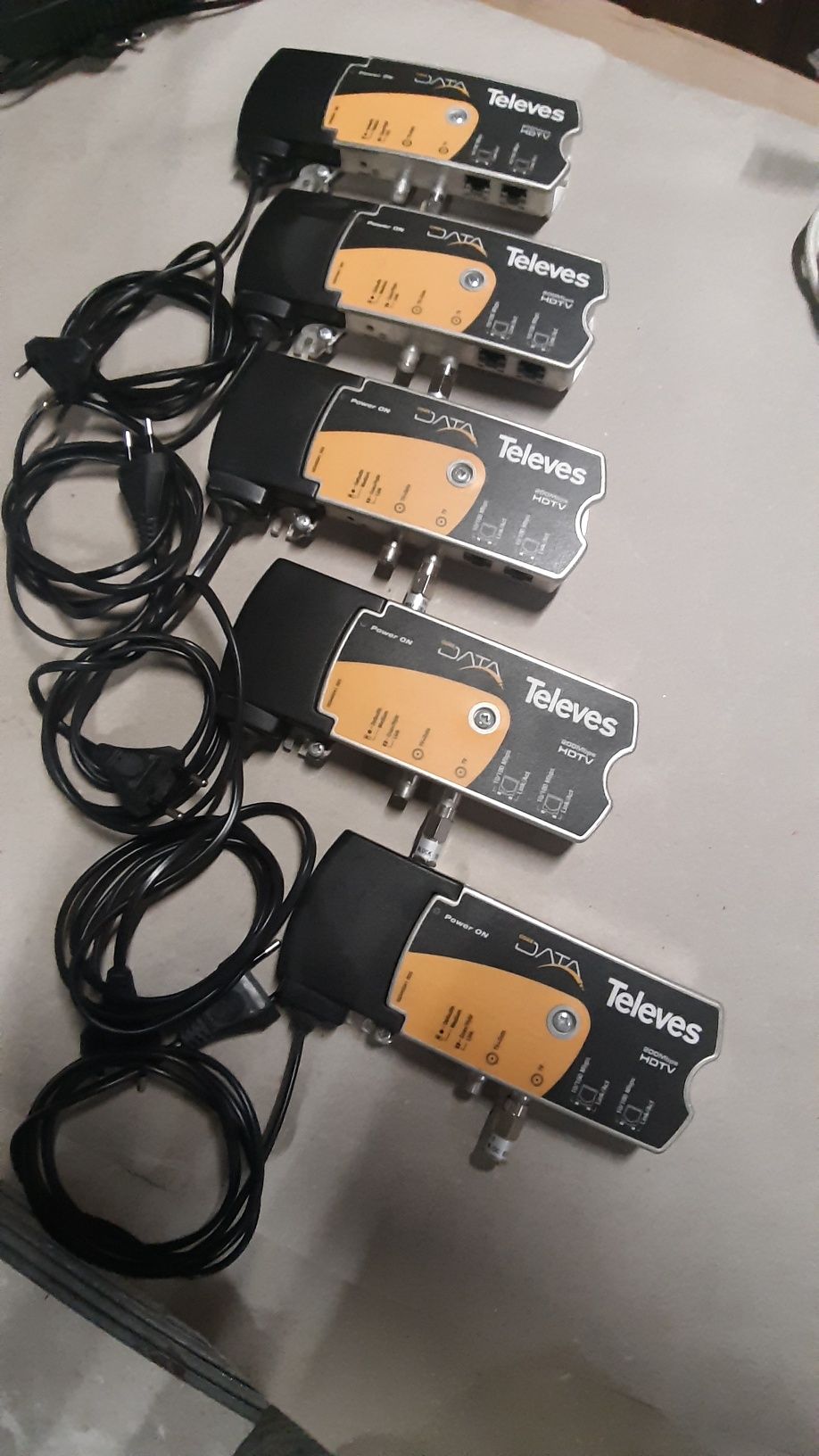 Adapter Hybrydowy Ethernet 200Mbps Nadajnik/Odbiornik. CoaxDataTELEVES