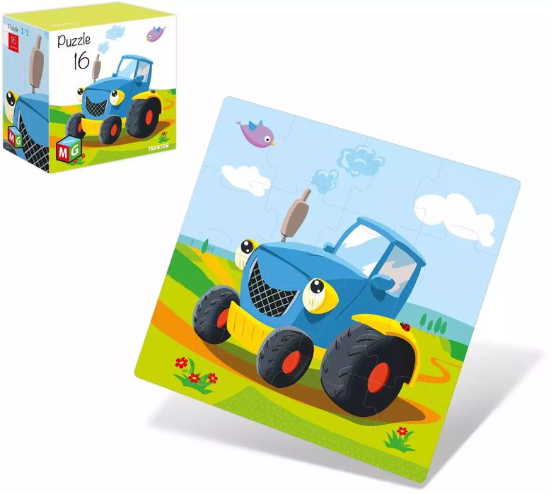 Puzzle 16 elementów. Traktor. Multigra