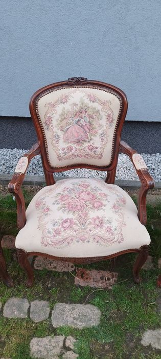 Fotel Gobelin , styl Ludwikowski