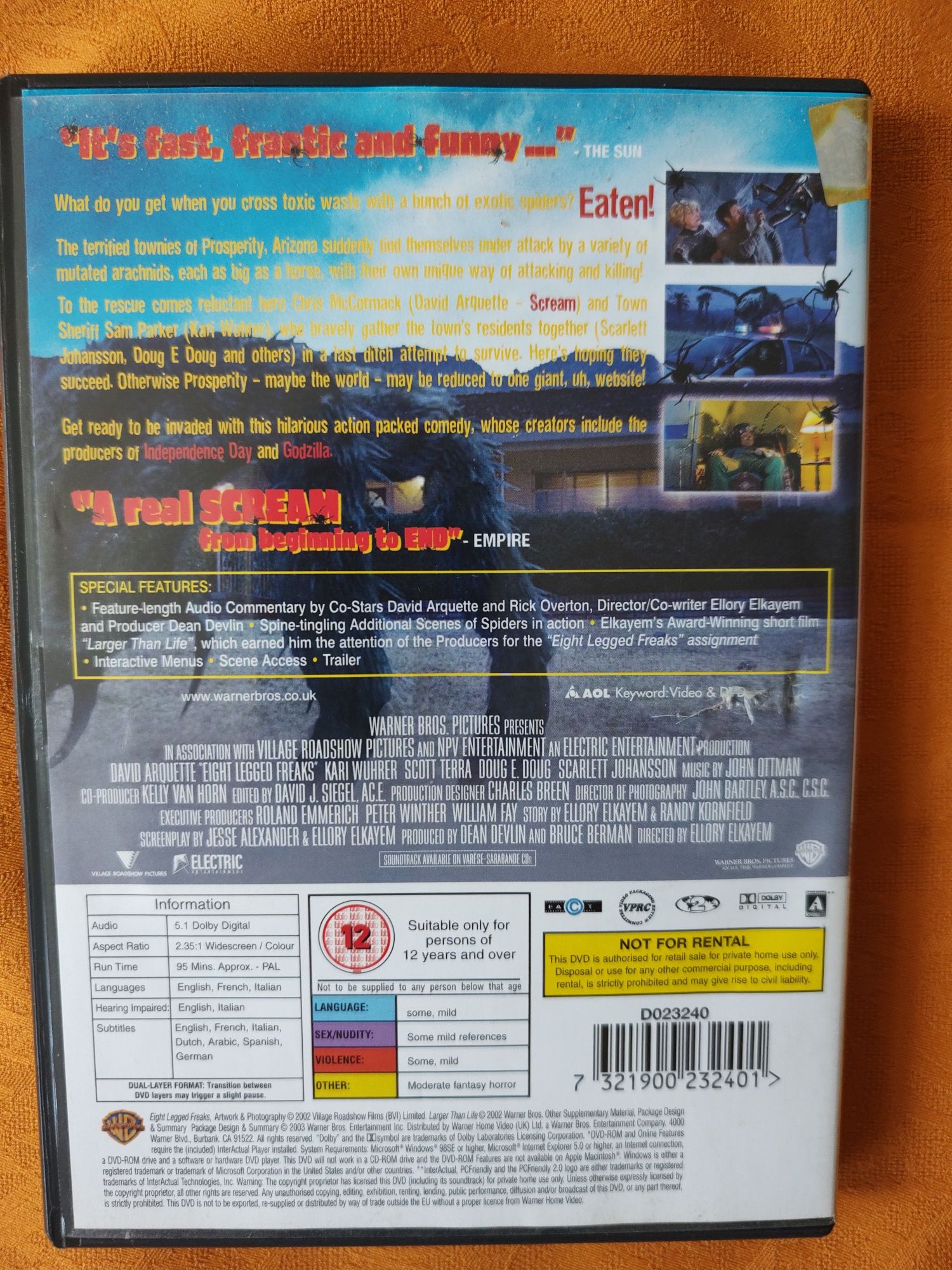 Eight legged freaks/ Atak pająków horror j.angielski