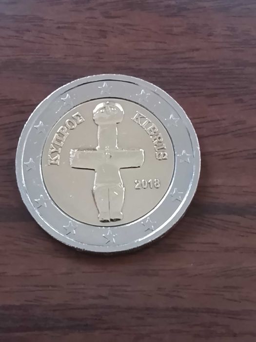 Moeda de 2€ de 2018 do Chipre