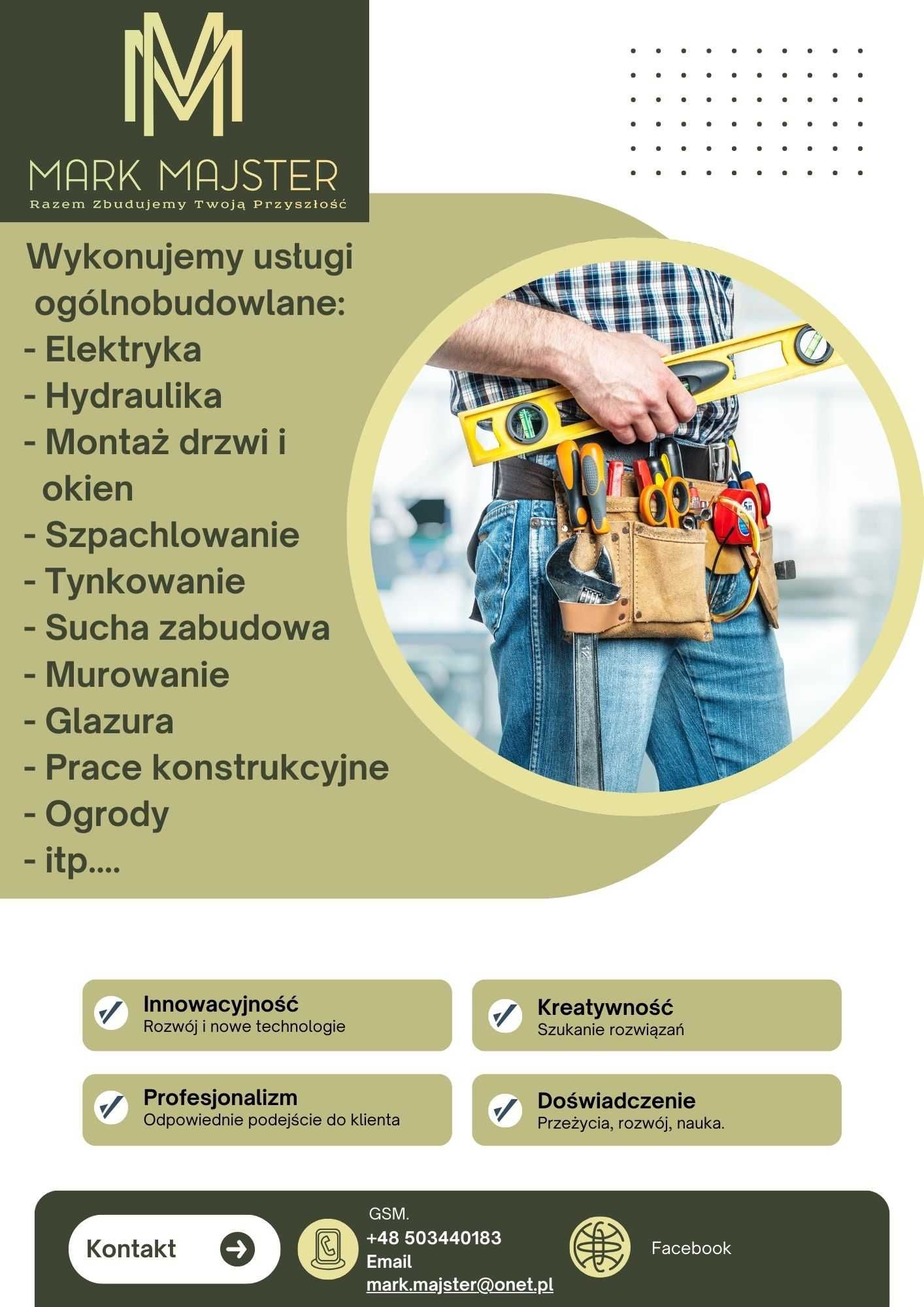 MARK MAJSTER  Profesjonalne usługi budowlane i remontowe.