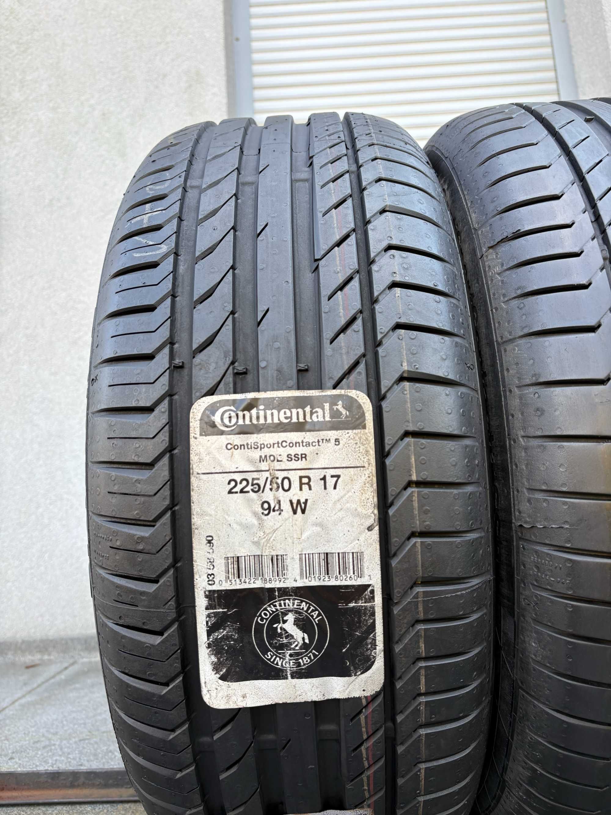 2szt letnie 225/50R17 Continental RSC 7mm 2020r świetny stan! L338