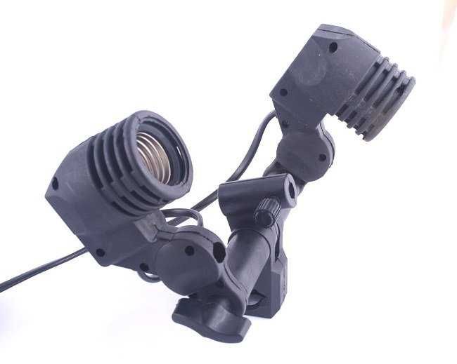 Подвійний тримач для спалахів та ламп постійного світла