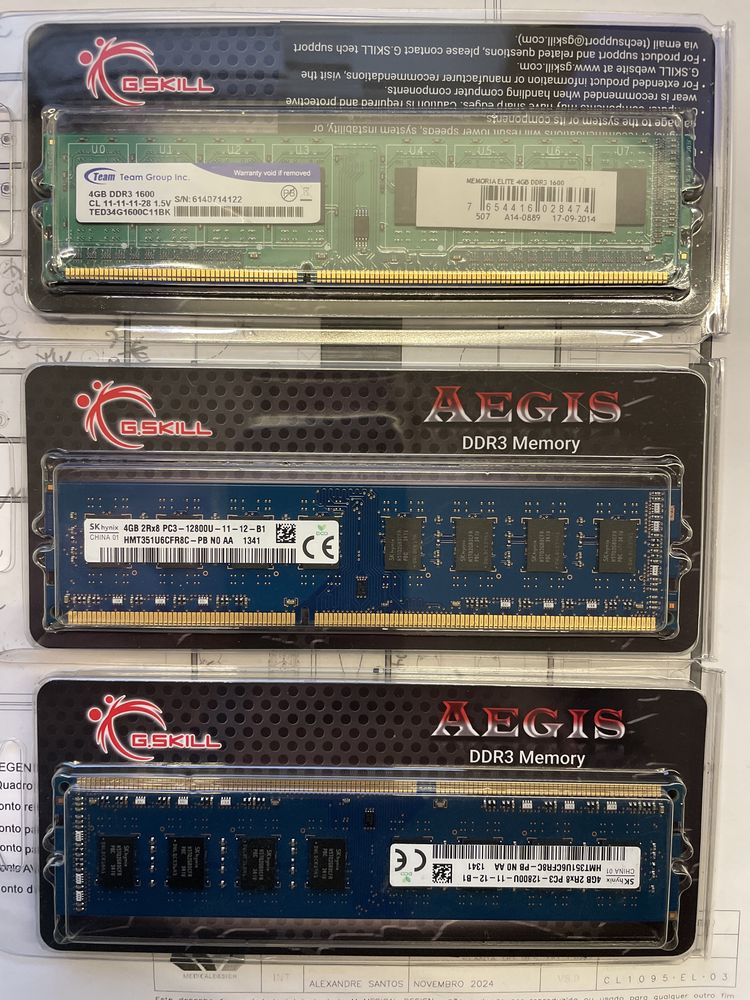 Memoria DDR3 4Gb