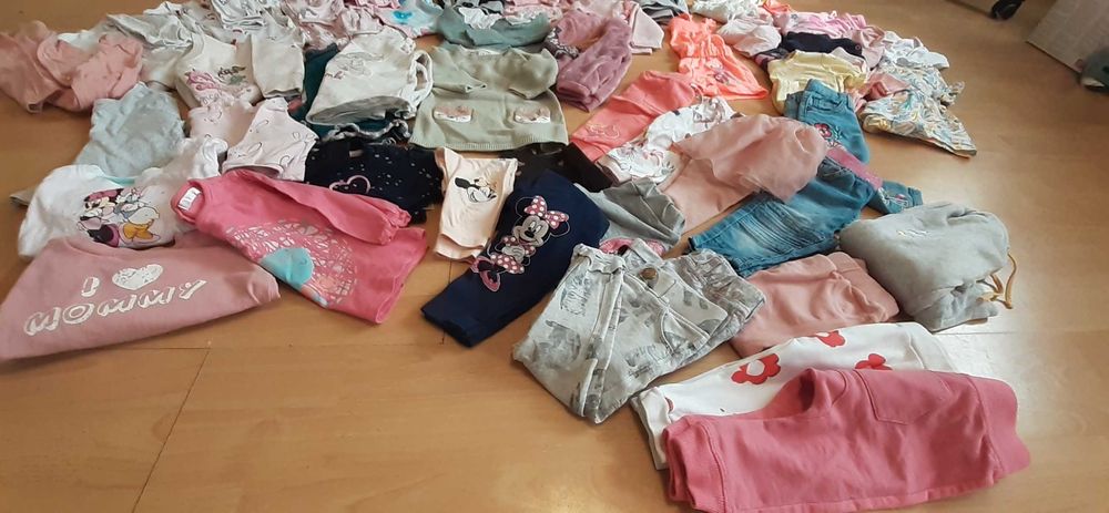 DUŻY zestaw ciuszki dla DZIEWCZYNKI 68 74