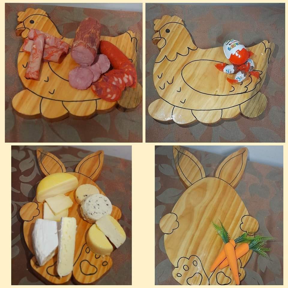 Tábuas de mesa enchidos/decoração