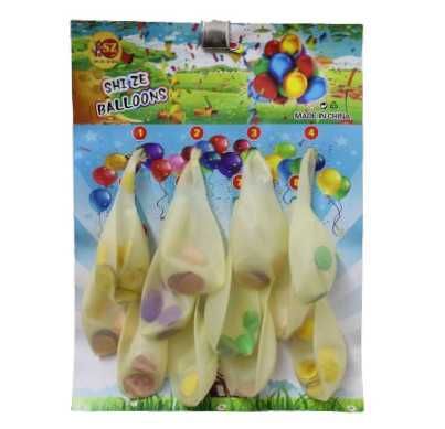 BALONY z konfetti dekoracja 12 Sszt 30 cm
