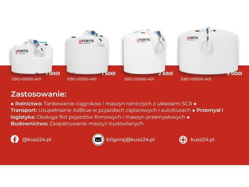 Zbiornik AdBlue FORTIS 5000 ECO BLUE ONE - Nowość Noxy