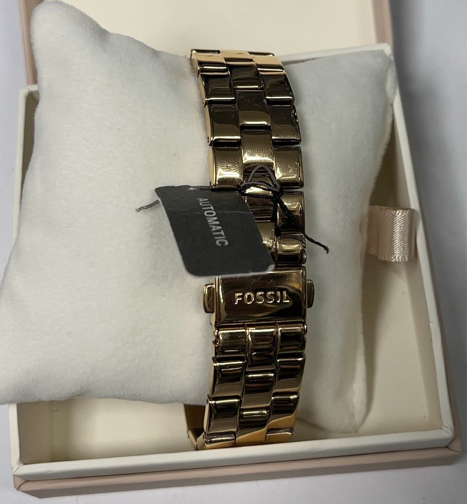Nowy zegarek automatyczny Fossil BQ3651 różowe złoto