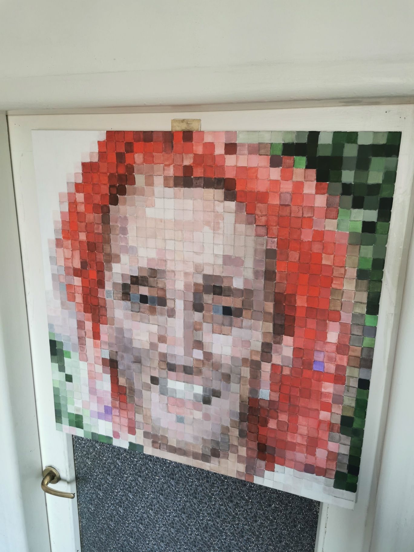Michał Wiśniewski portret piksele mozaika 70x70 cm Ich Troje