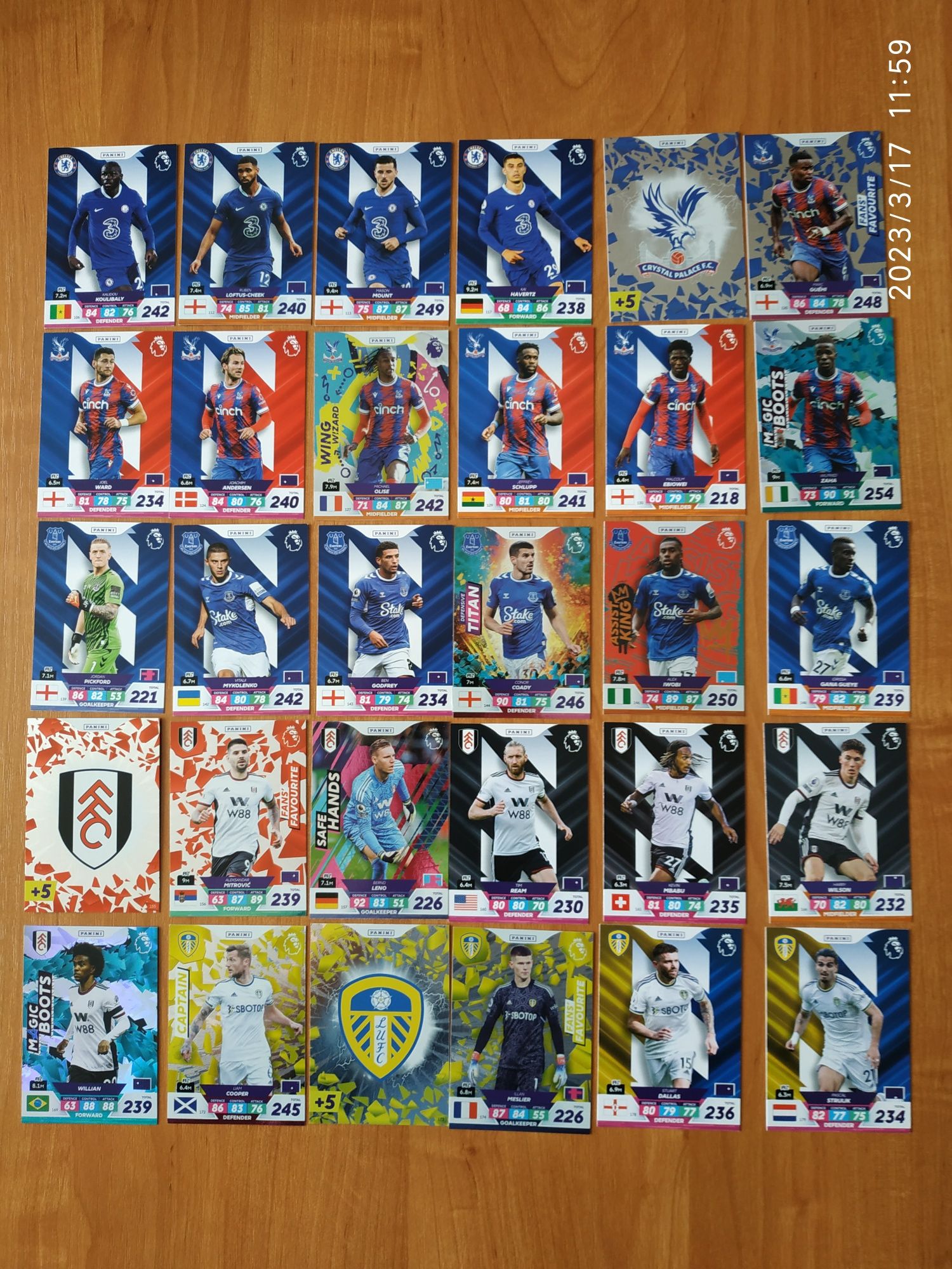 Panini Premier League 2023 Plus - Album + 110 kart (Ultimate Haaland )