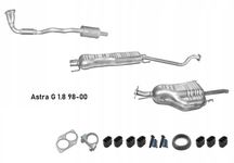 Глушник резонатор Opel Кадет Vectra Astra G H J Corsa Zafira Omega