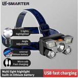 Lanterna de cabeça LED - bateria de lítio - NOVA