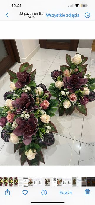 Kompozycja na grob . Komplet 2-szt