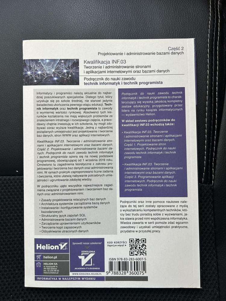 Projektowanie i administrowanie bazami danych cz. 2 – Helion