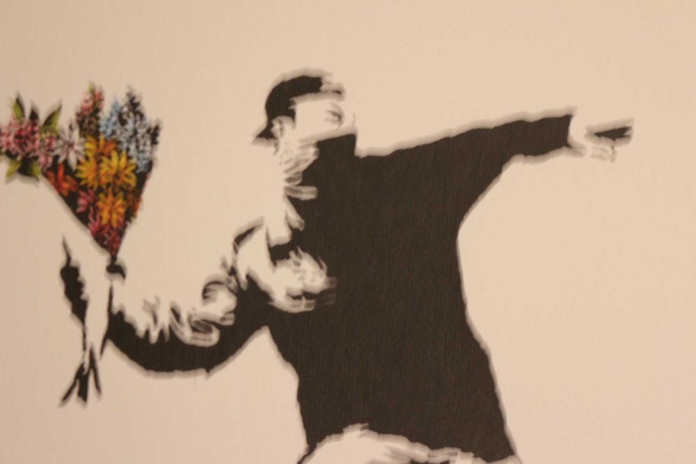 Banksy Litografia Numerada e Assinada a lápis pelo Artista 50x35 cm