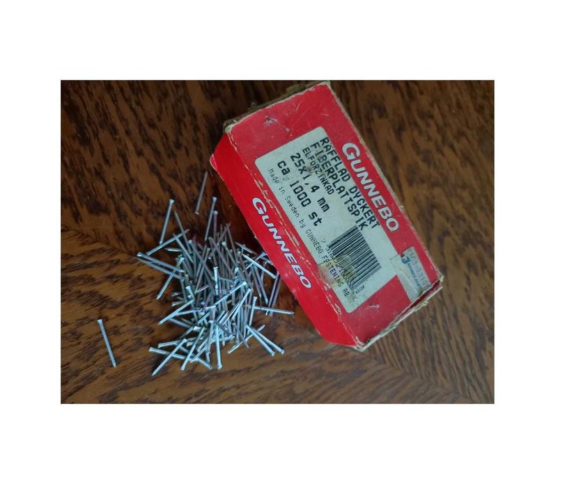 Gunnebo gwoździe kołek trzpień ocynkowane stalowe stolarskie montażowe