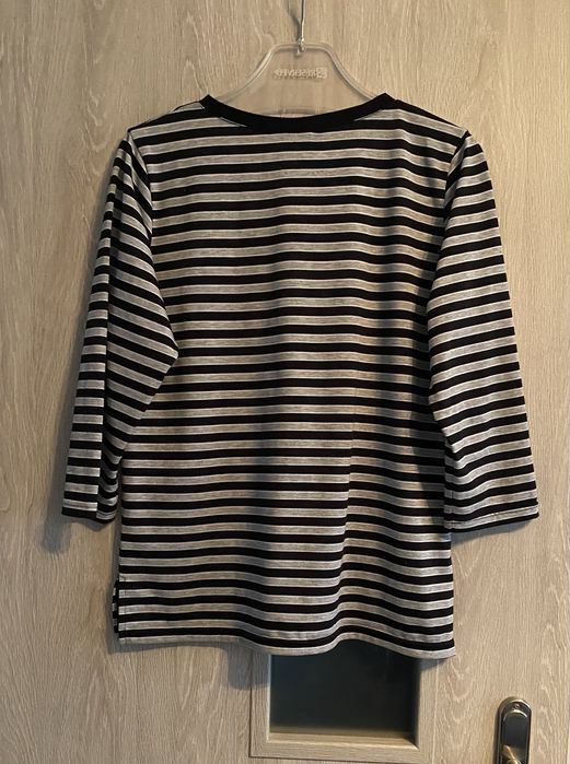 Bluzka czarna w szare paski r. XS/S