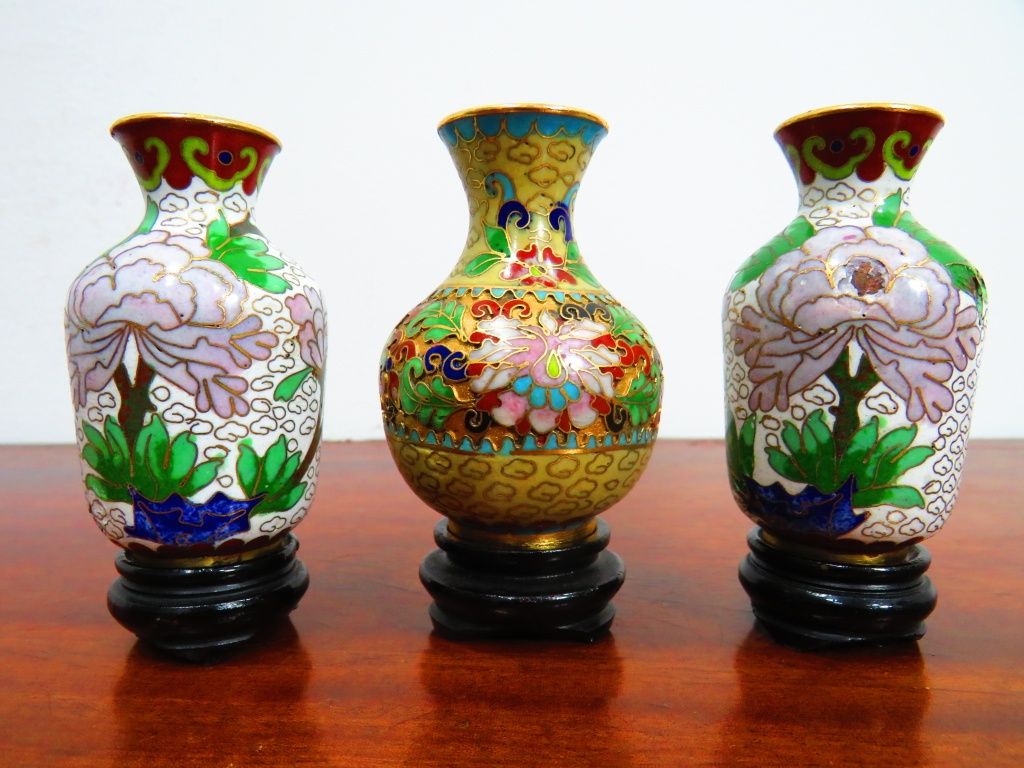 Cloisonnés... PREÇO DO CONJUNTO.