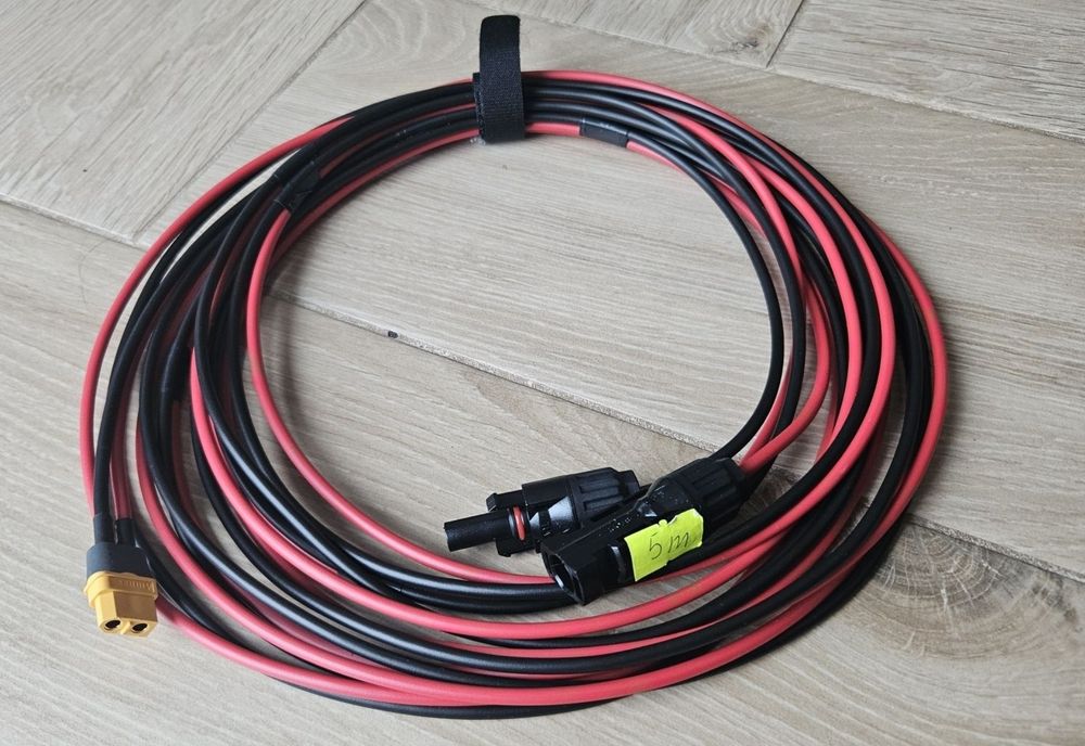 Kabel przewód ECOFLOW ALLPOWERS BLUETTI EB55 MC4 do XT60 Amass 5metrów