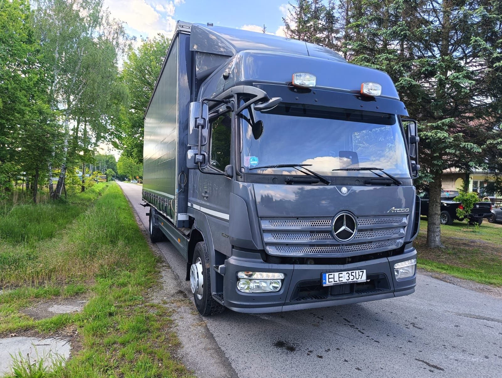 Mercedes Atego 1527 Plandeka Firanka