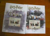 Conjunto de 2 Folhas 1ºDia Harry Potter Numeradas e Carimbadas