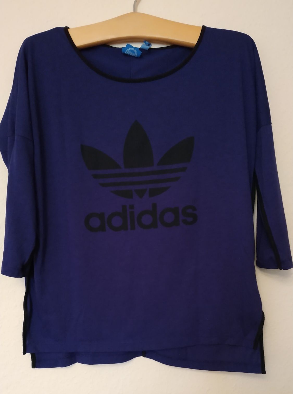 Fioletowa bluzka Adidas rozmiar S