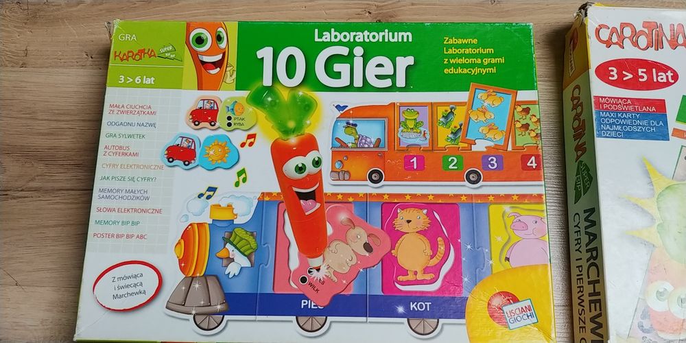 Gra Edukacyjna quiz mówiący długopis marchewka