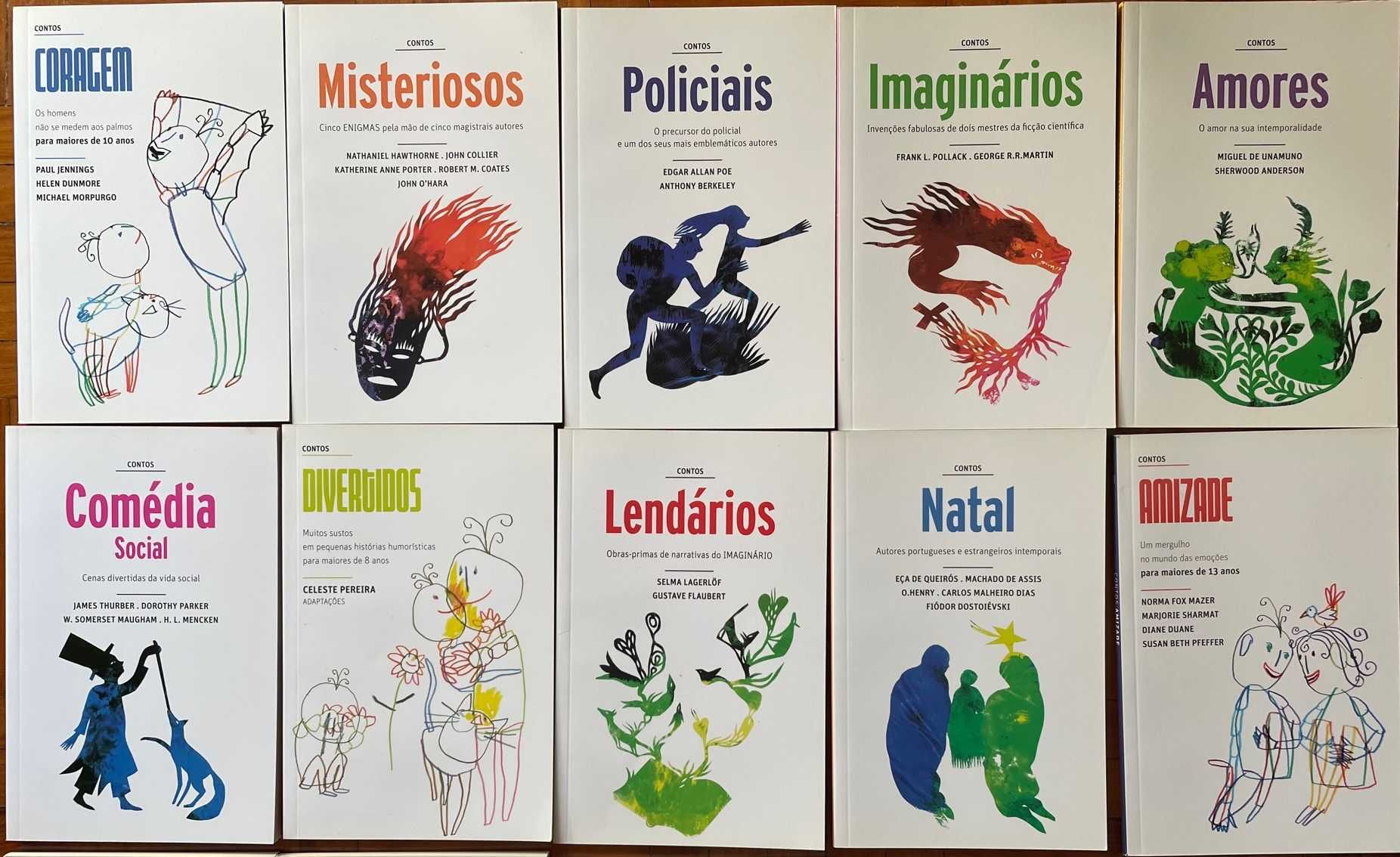 Livros de CONTOS - vários autores famosos (Diário de Notícias)