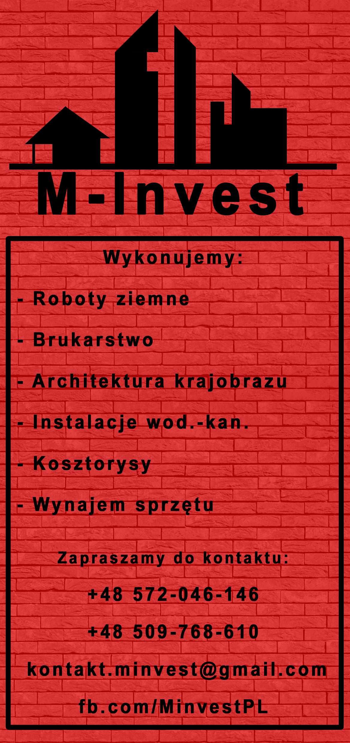 Roboty ziemne, brukarstwo, wynajem sprzętu, kosztorysy.