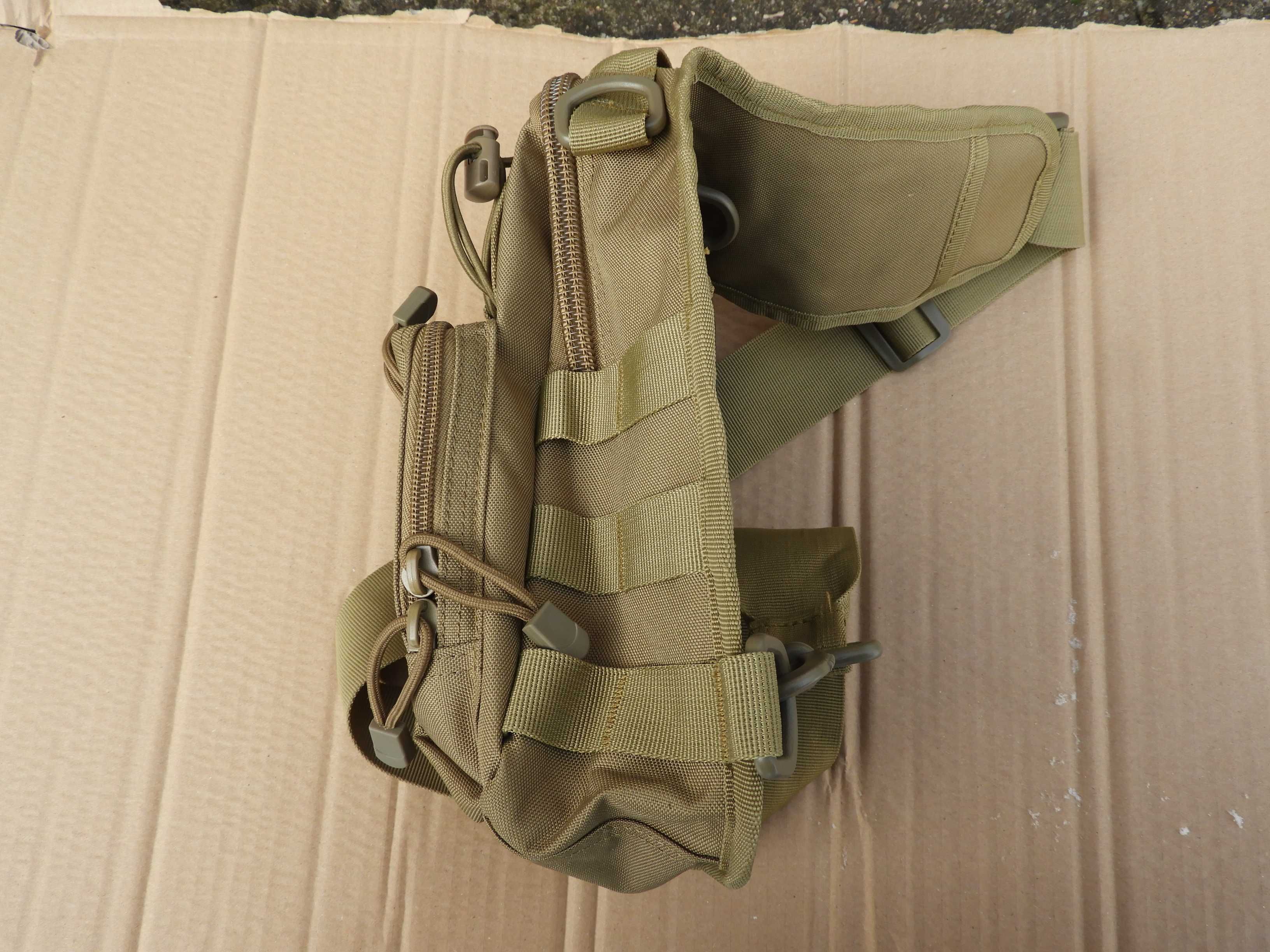 torba plecak na ramię coyote tan taktyczny sling bag nowa EDC =