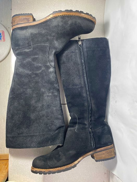 ugg сапоги женские замшевые на змейке на меху р 39 25 см оригинал