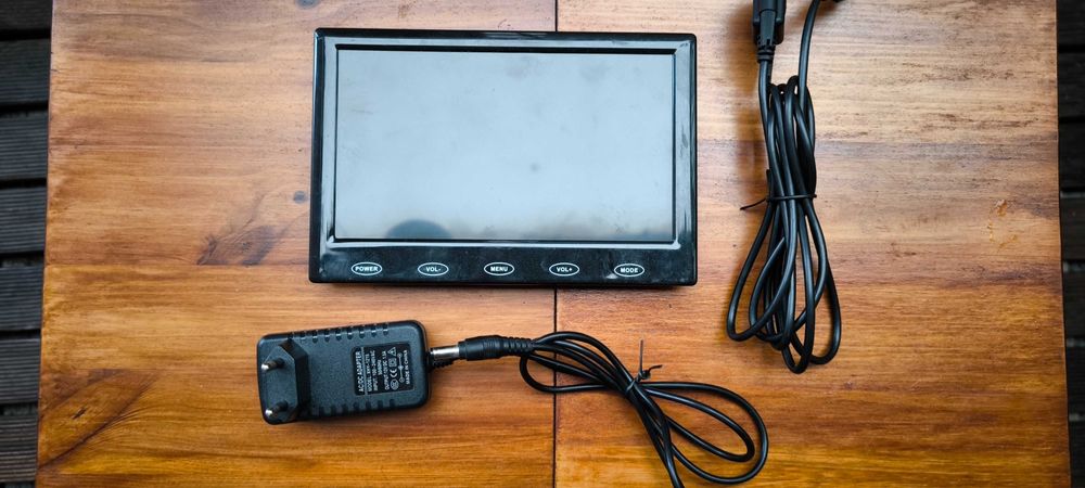 Monitor 7 polegadas LCD externo portátil