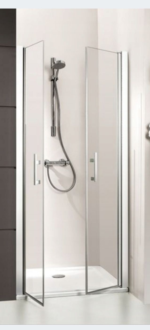 Nowe drzwi prysznicowe 110cm wahadlowe